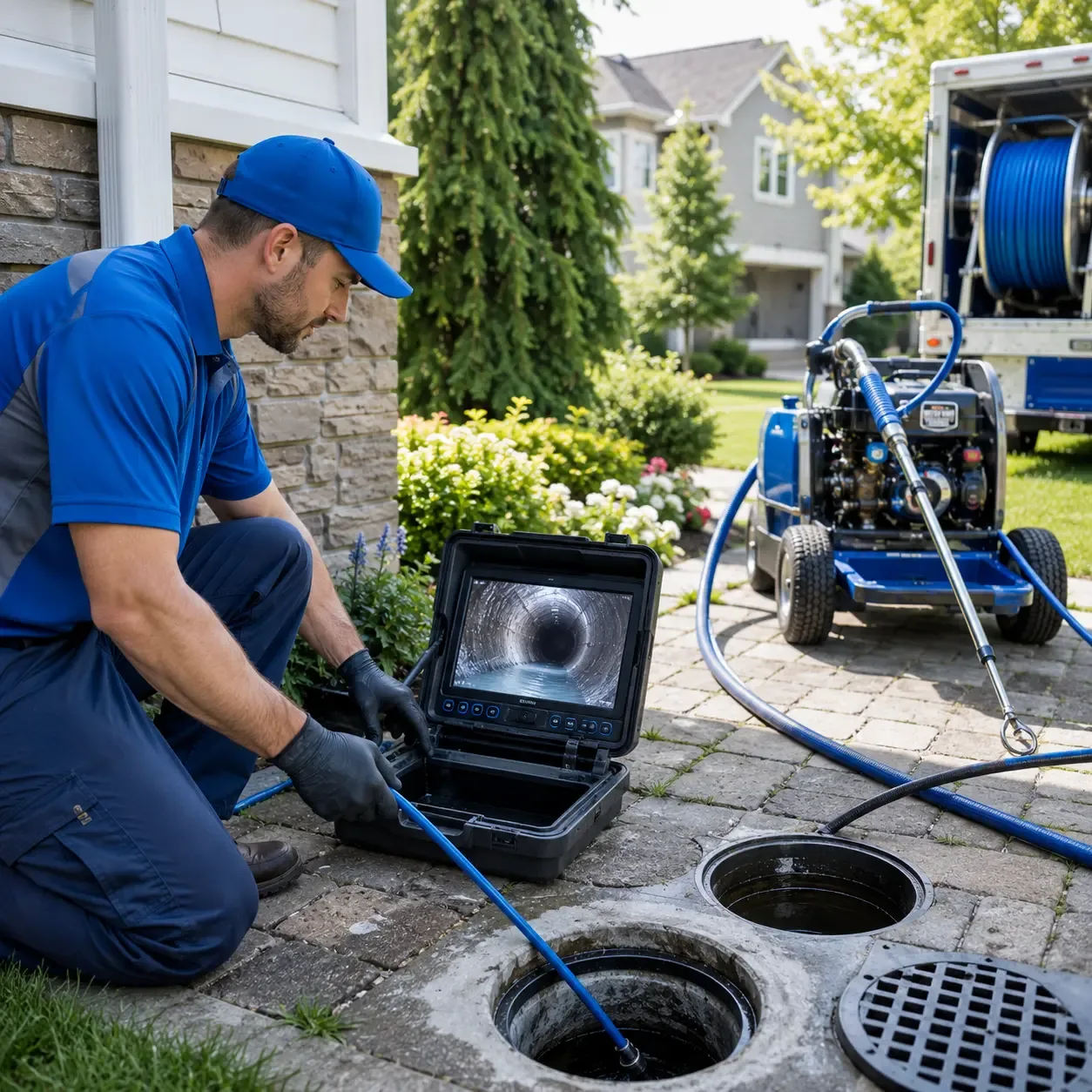 Outdoor drain cleaning professionals serving Willimantic, CT
